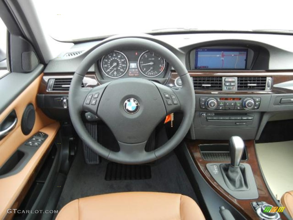 2011 3 Series 335d Sedan - Jet Black / Saddle Brown Dakota Leather photo #7