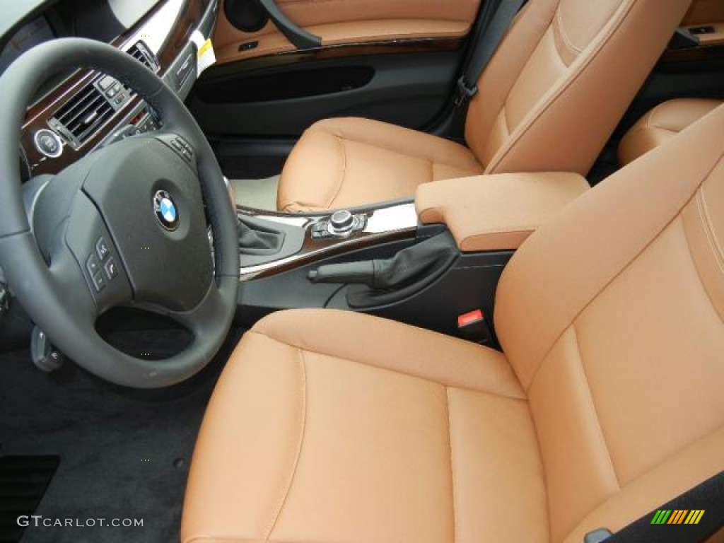 2011 3 Series 335d Sedan - Jet Black / Saddle Brown Dakota Leather photo #9