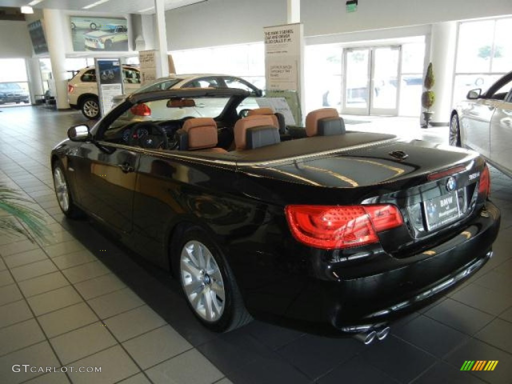 2011 3 Series 328i Convertible - Jet Black / Saddle Brown Dakota Leather photo #3