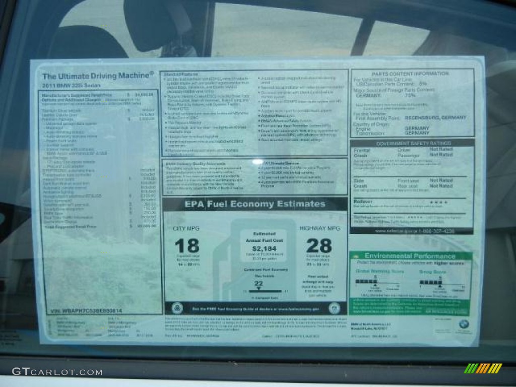 2011 3 Series 328i Sedan - Titanium Silver Metallic / Gray Dakota Leather photo #12