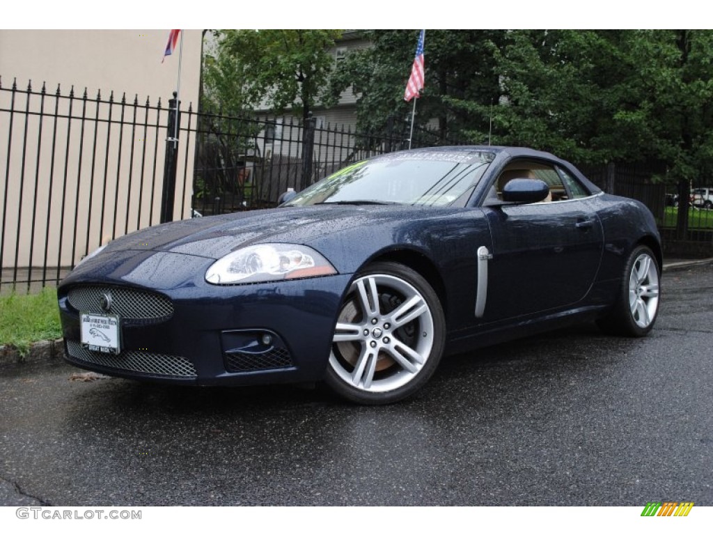 2007 XK XKR Convertible - Indigo Blue Metallic / Caramel photo #2