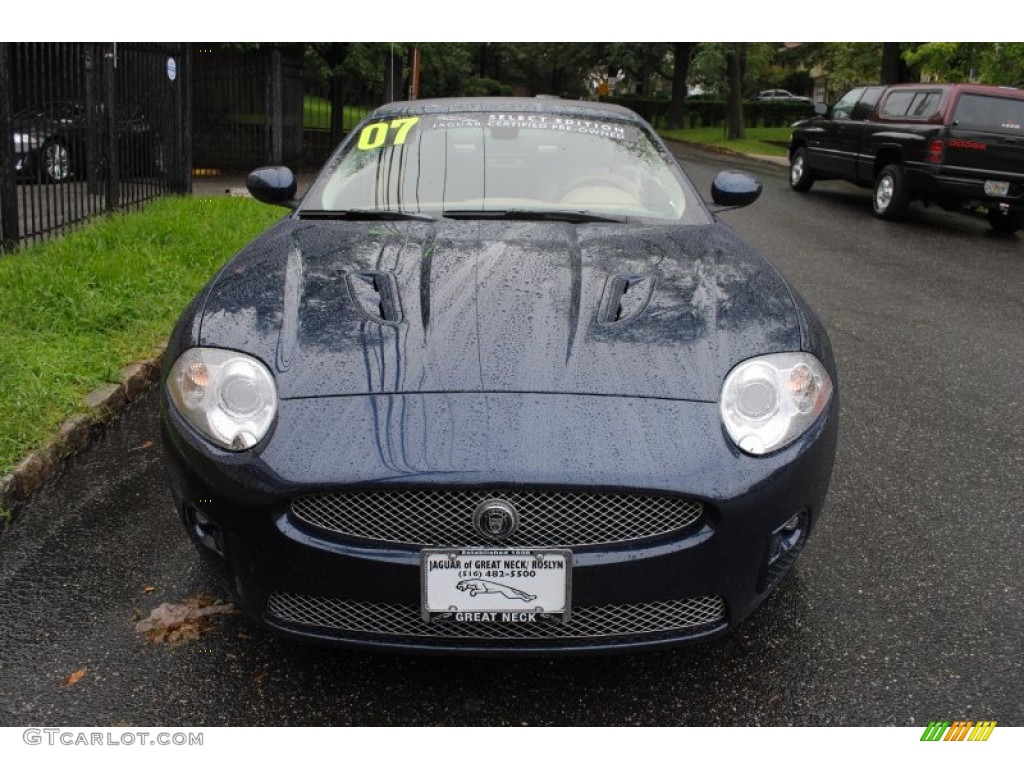 2007 XK XKR Convertible - Indigo Blue Metallic / Caramel photo #3
