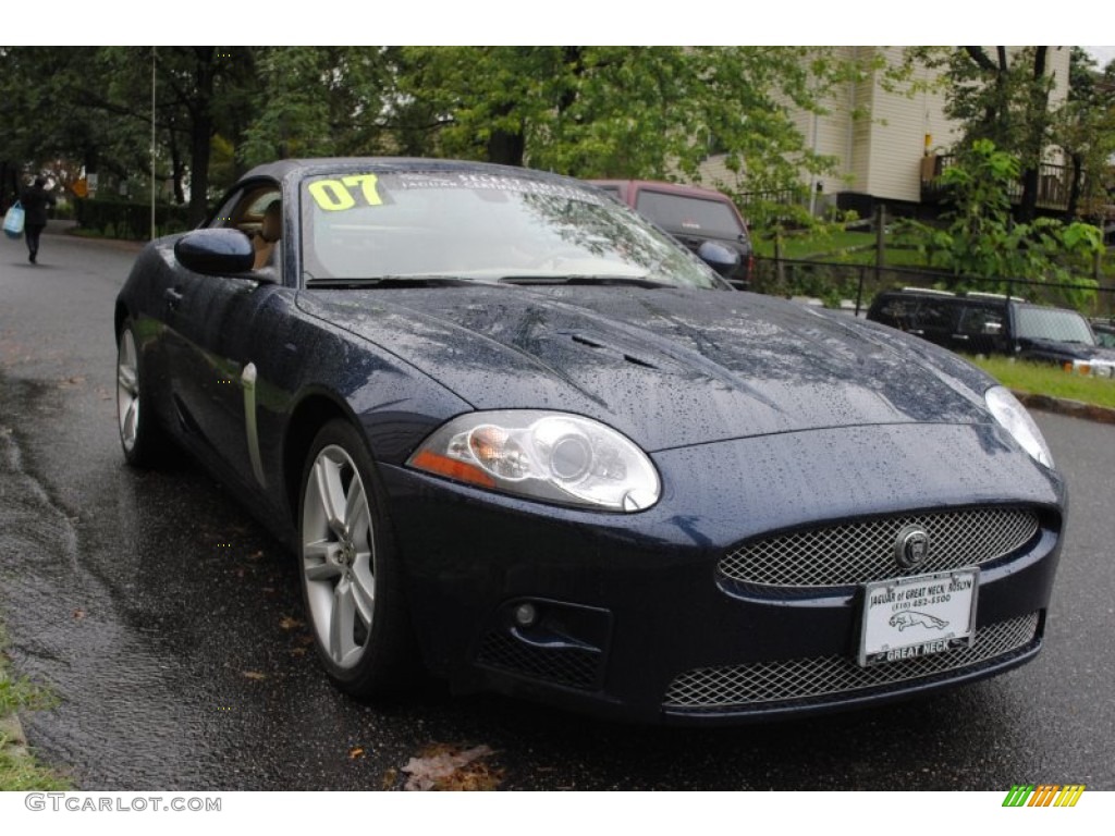 2007 XK XKR Convertible - Indigo Blue Metallic / Caramel photo #8