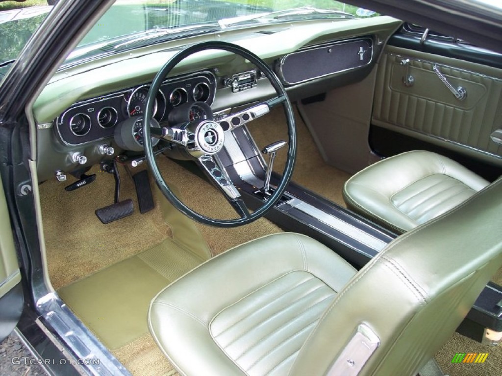 Ivy Gold Interior 1965 Ford Mustang Coupe Photo #53800164