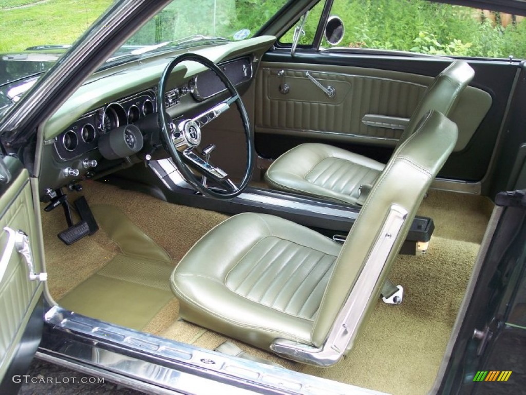 Ivy Gold Interior 1965 Ford Mustang Coupe Photo #53800181