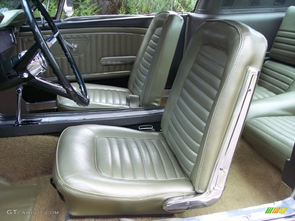 Ivy Gold Interior 1965 Ford Mustang Coupe Photo #53800189