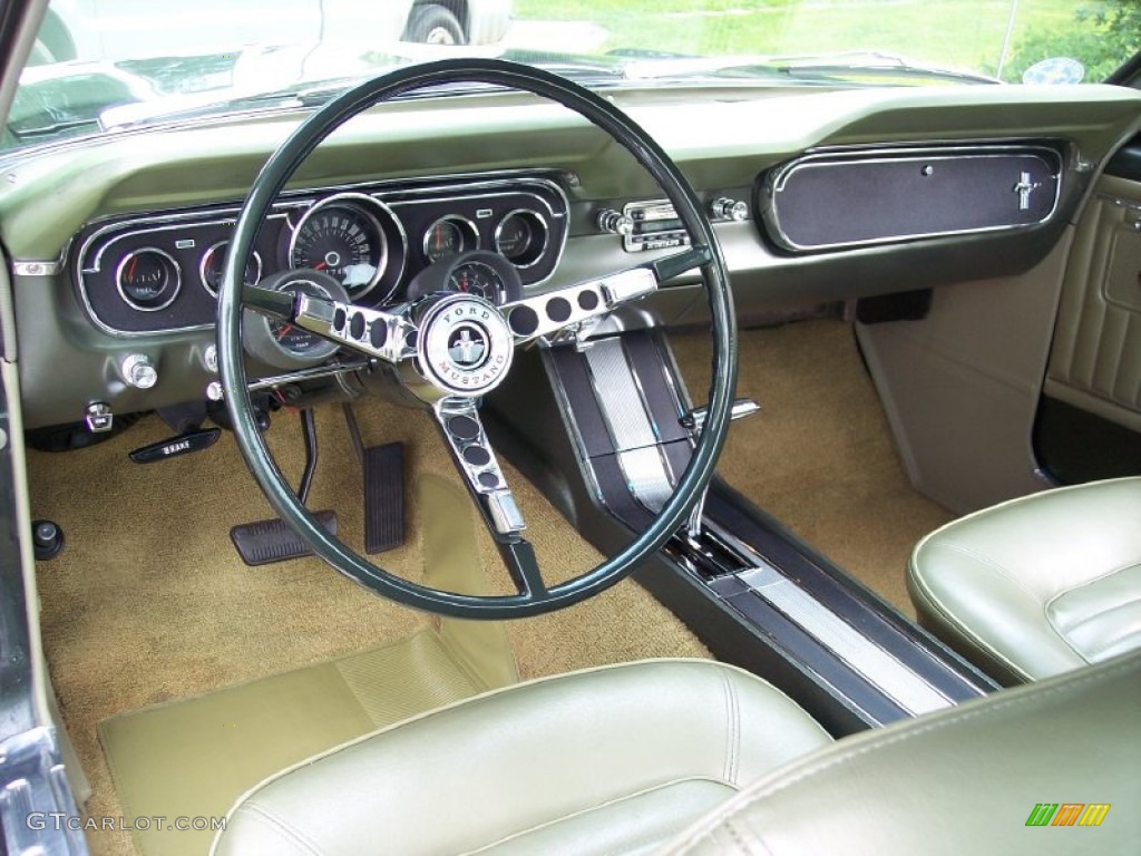 1965 Ford Mustang Coupe Ivy Gold Dashboard Photo #53800201