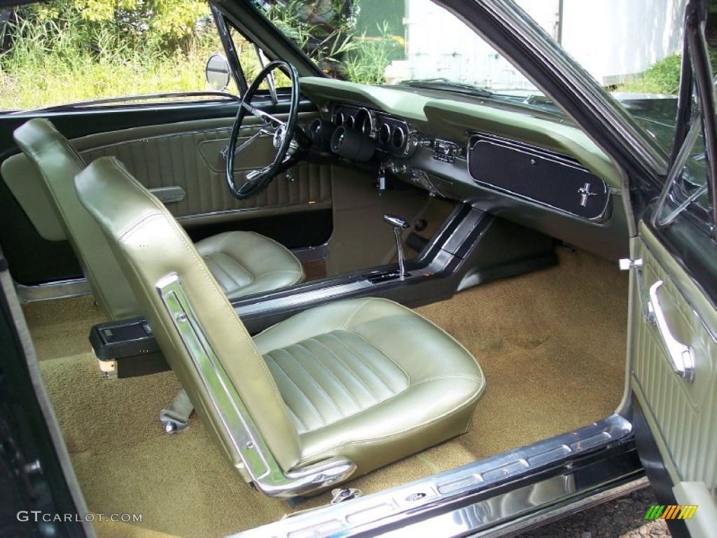 Ivy Gold Interior 1965 Ford Mustang Coupe Photo #53800252