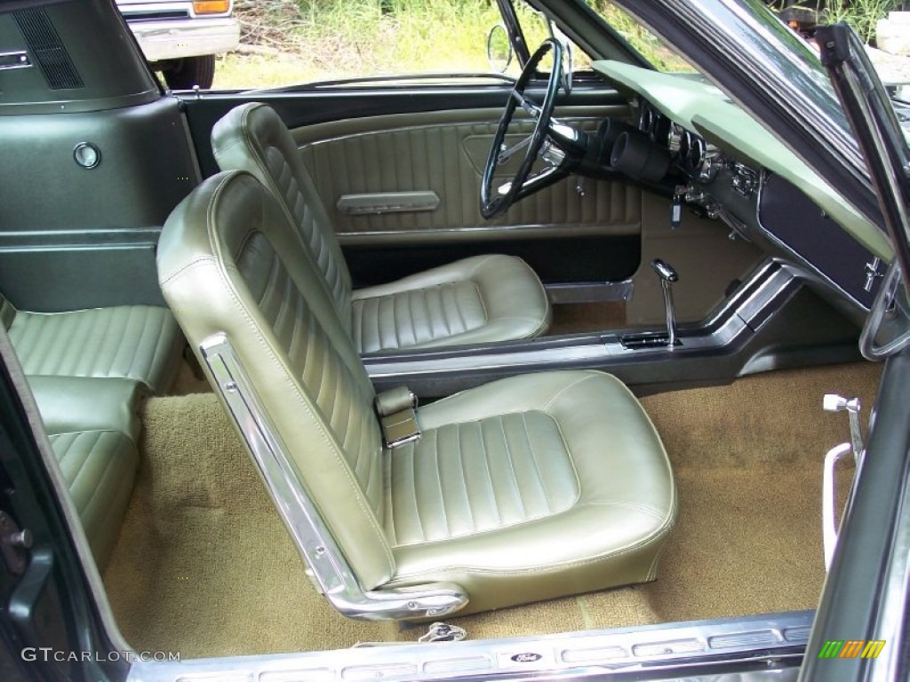 Ivy Gold Interior 1965 Ford Mustang Coupe Photo #53800315