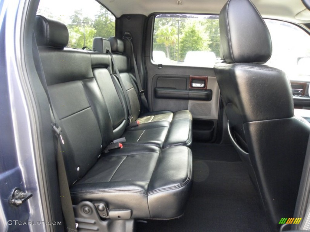 2006 F150 Lariat SuperCrew - Medium Wedgewood Blue Metallic / Black photo #12