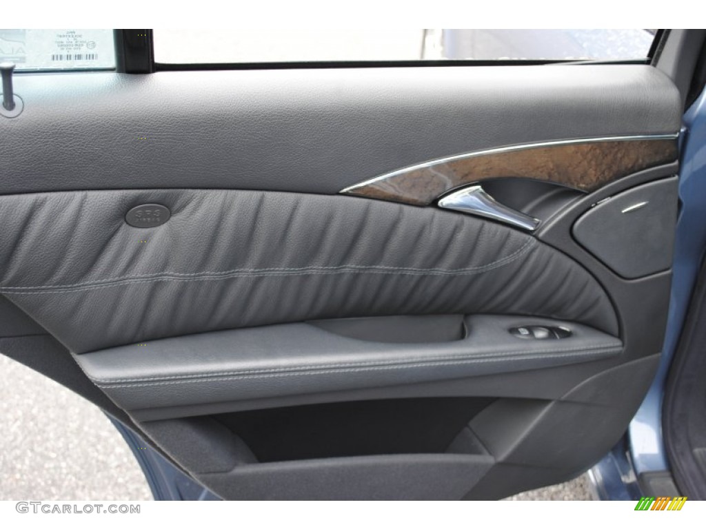 2003 Mercedes-Benz E 500 Sedan Charcoal Door Panel Photo #53800525