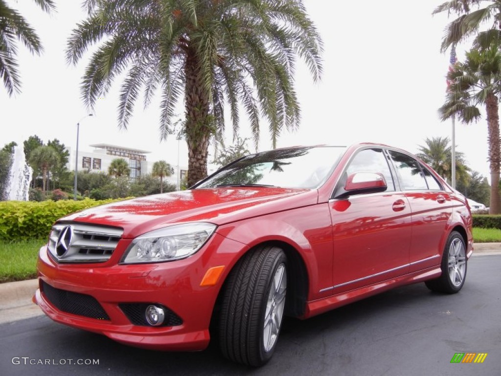 2008 C 350 Sport - Mars Red / Black photo #2