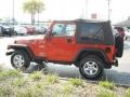 2006 Impact Orange Jeep Wrangler X 4x4  photo #6