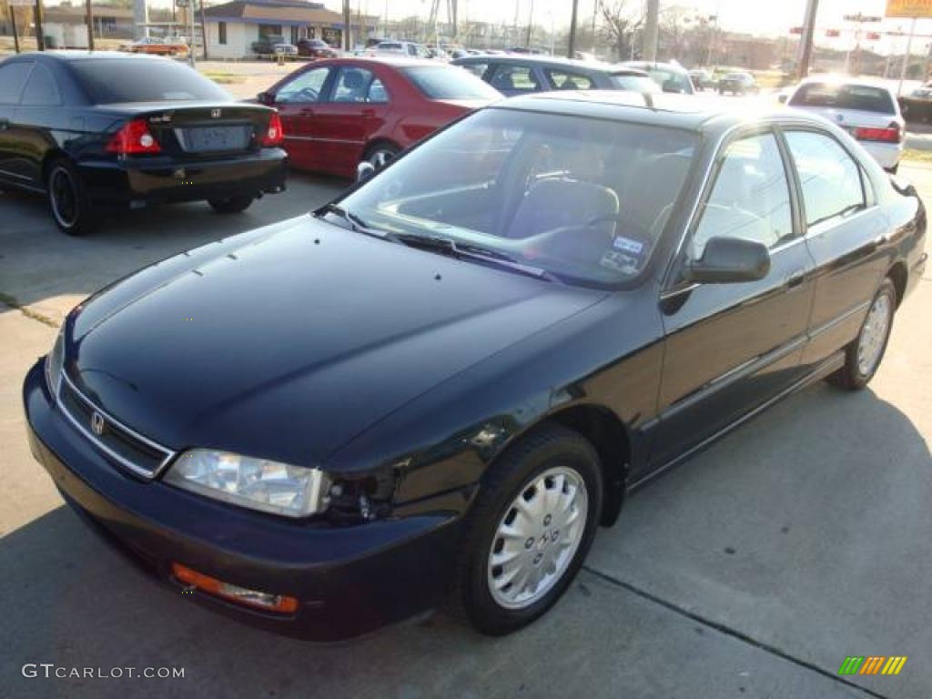 1996 Accord EX Sedan - Sherwood Green Pearl Metallic / Beige photo #6