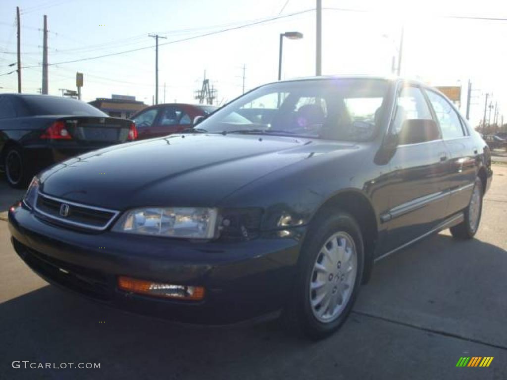 1996 Accord EX Sedan - Sherwood Green Pearl Metallic / Beige photo #10