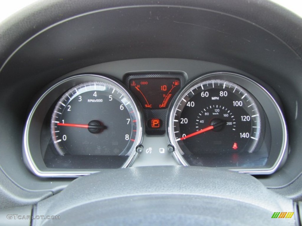 2012 Nissan Versa 1.6 SL Sedan Gauges Photo #53803690
