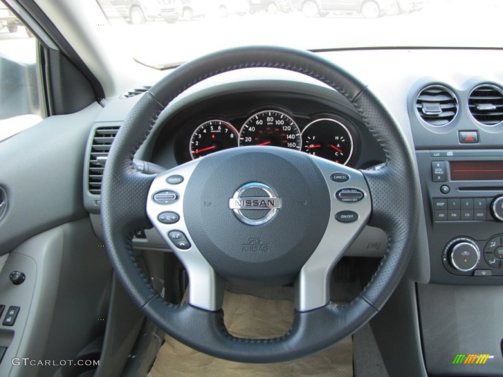 2012 Nissan Altima 2.5 S Frost Steering Wheel Photo #53804158