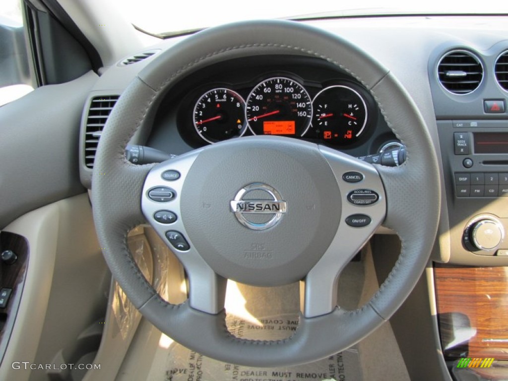 2012 Nissan Altima 2.5 S Blonde Steering Wheel Photo #53804299