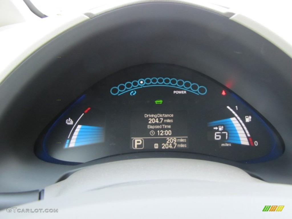 2011 Nissan LEAF SL Gauges Photo #53804641
