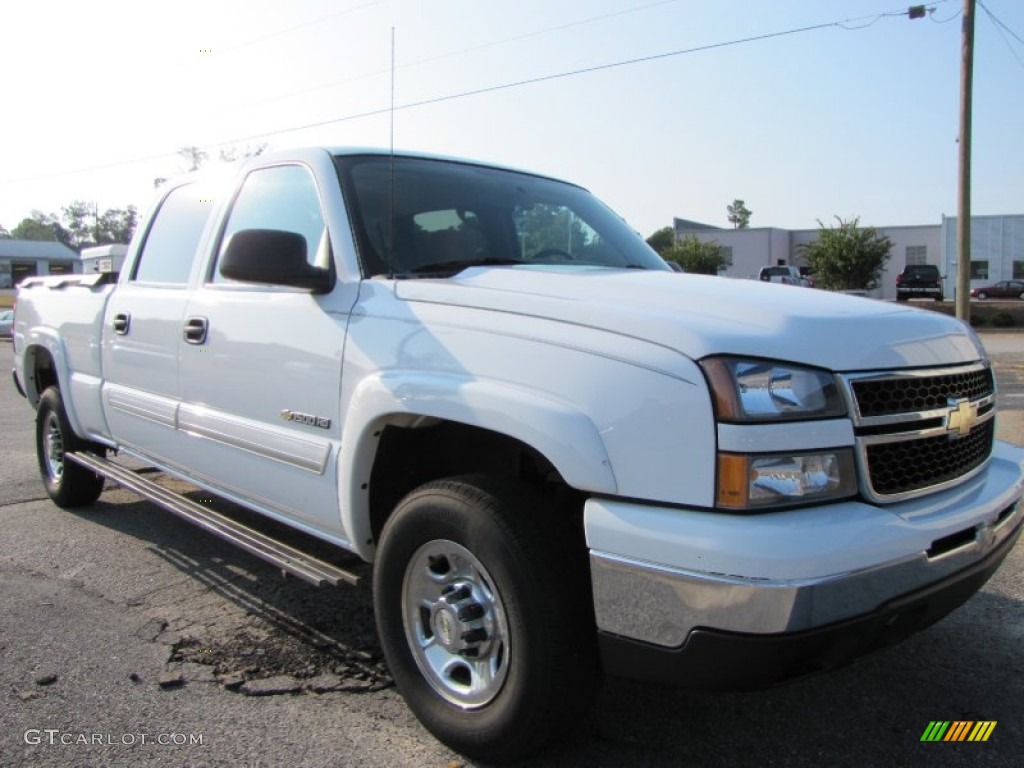 2007 Silverado 1500 Classic LT Crew Cab - Summit White / Dark Charcoal photo #1