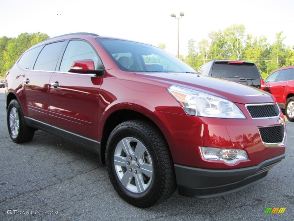 Crystal Red Tintcoat 2012 Chevrolet Traverse LT Exterior Photo #53805365