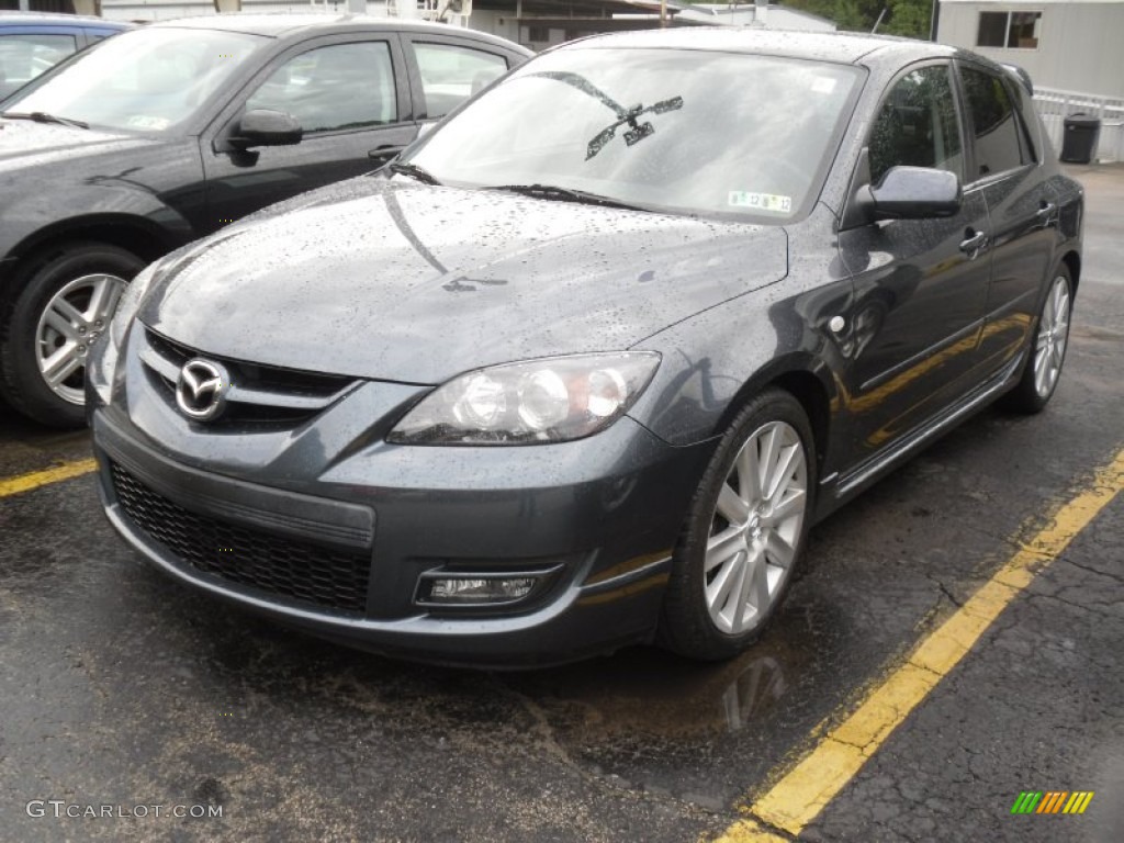 2008 MAZDA3 MAZDASPEED Sport - Galaxy Gray Mica / MAZDASPEED Black photo #2