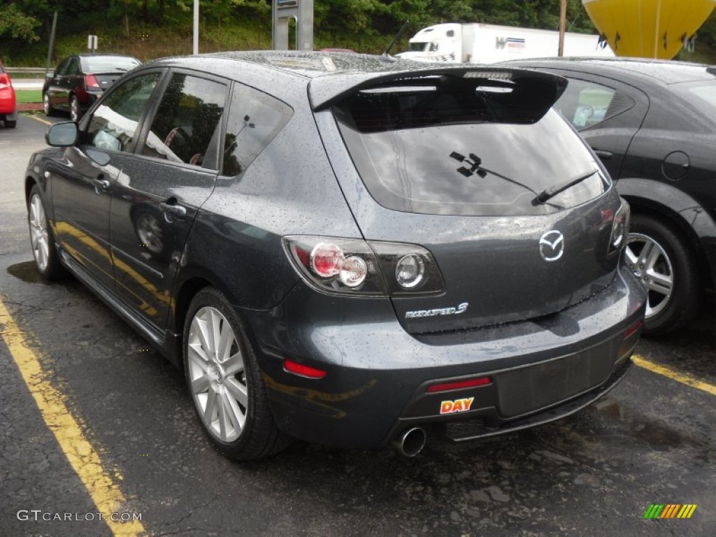 2008 MAZDA3 MAZDASPEED Sport - Galaxy Gray Mica / MAZDASPEED Black photo #3