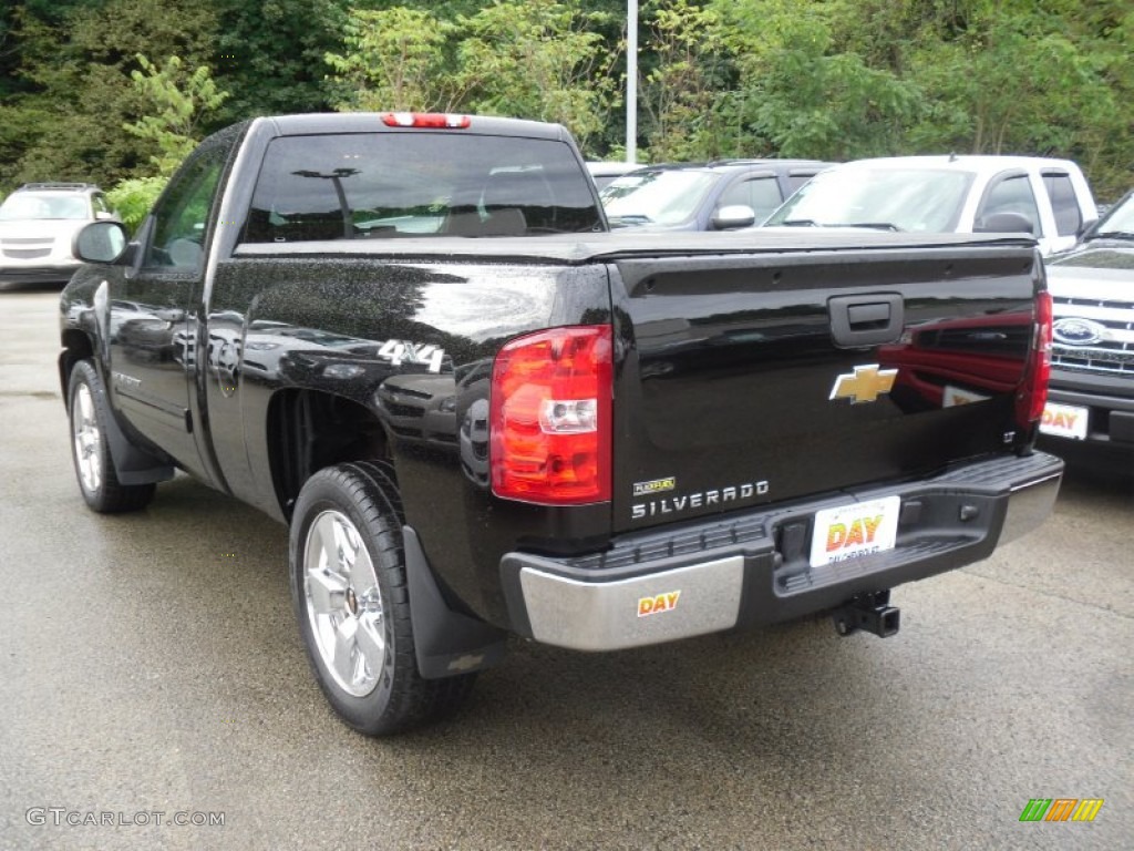 2009 Silverado 1500 LT Regular Cab 4x4 - Black / Ebony photo #3