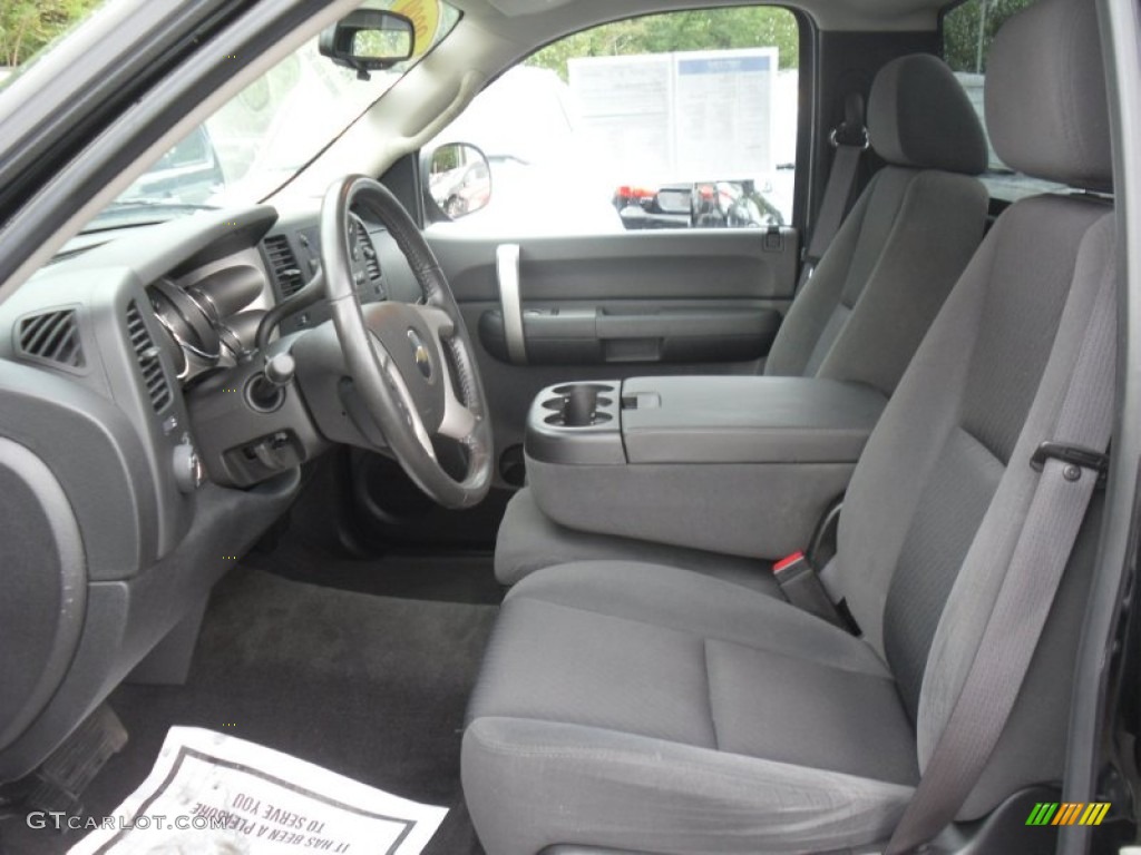 Ebony Interior 2009 Chevrolet Silverado 1500 LT Regular Cab 4x4 Photo #53806132