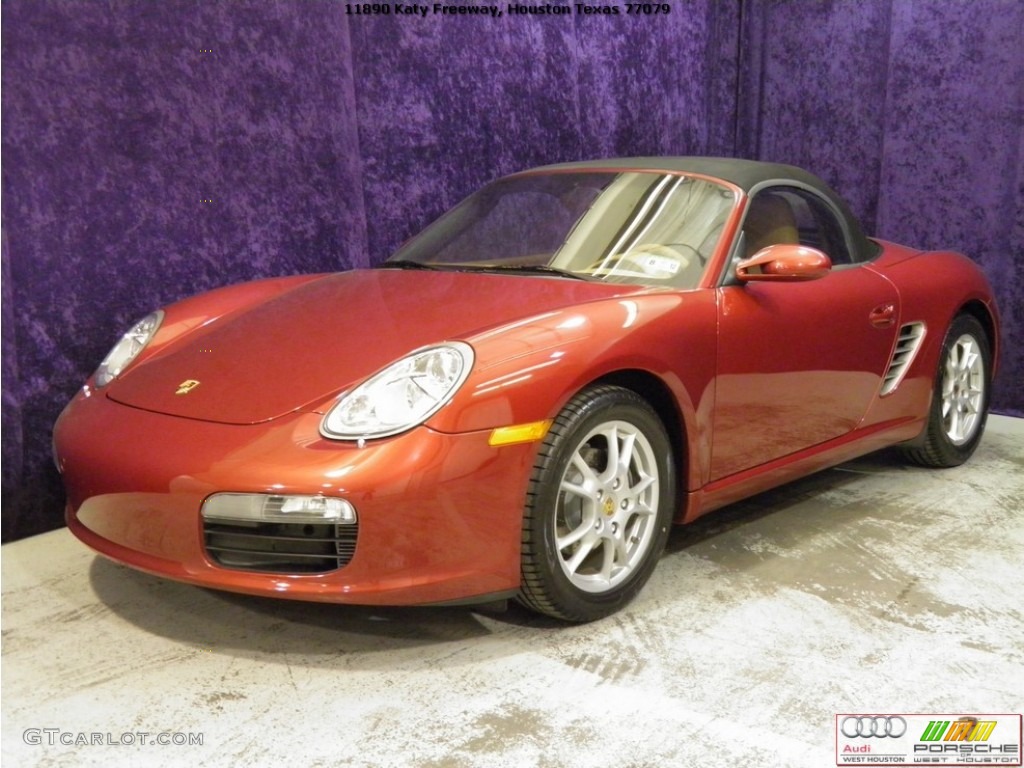 2008 Boxster  - Ruby Red Metallic / Sand Beige photo #4