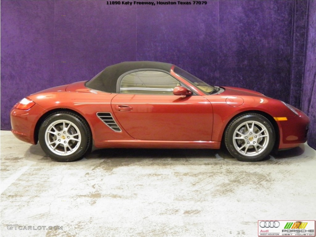 2008 Boxster  - Ruby Red Metallic / Sand Beige photo #6