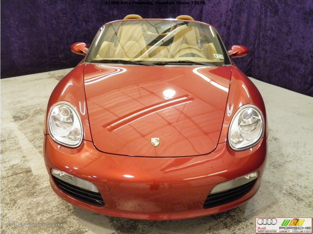 2008 Boxster  - Ruby Red Metallic / Sand Beige photo #16