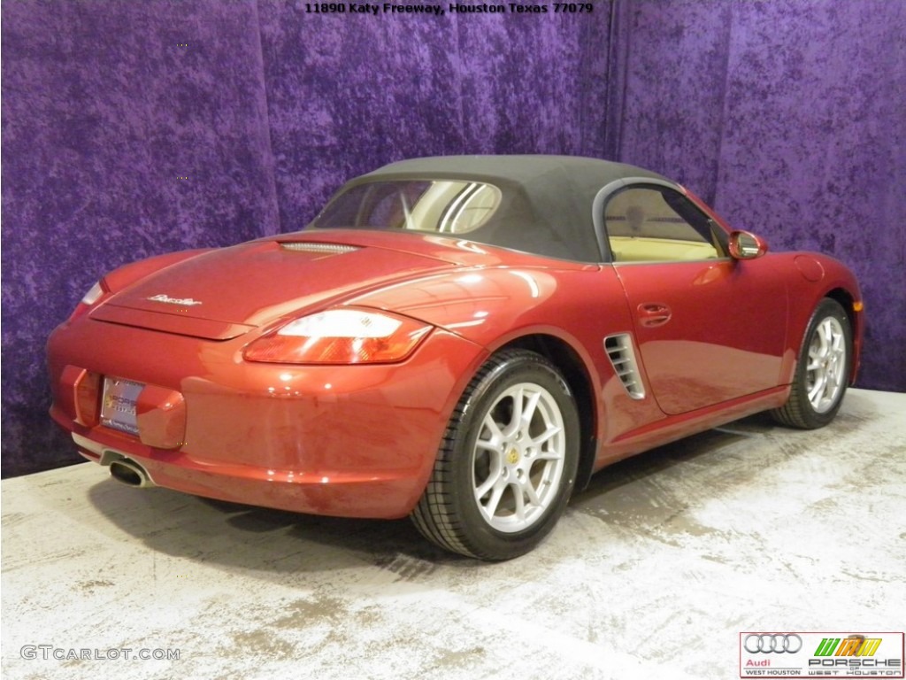 2008 Boxster  - Ruby Red Metallic / Sand Beige photo #19