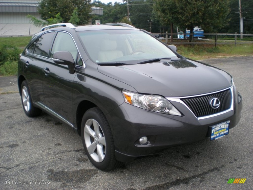 2010 RX 350 AWD - Truffle Brown Mica / Light Gray/Espresso Birds-Eye Maple photo #3