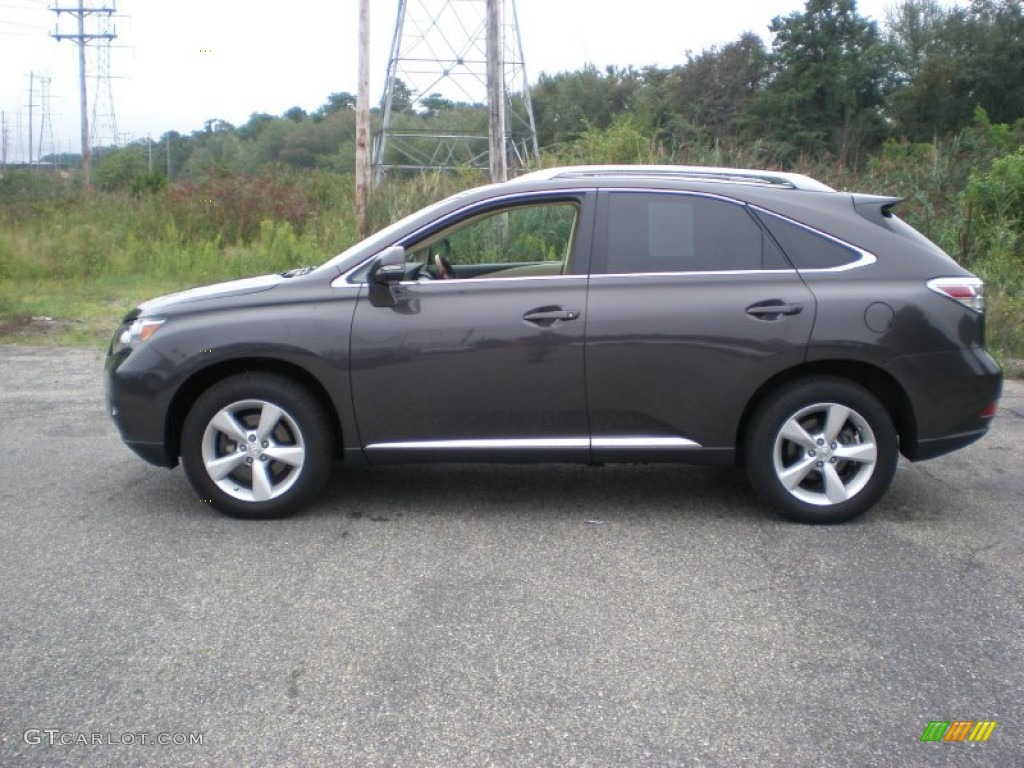 2010 RX 350 AWD - Truffle Brown Mica / Light Gray/Espresso Birds-Eye Maple photo #8