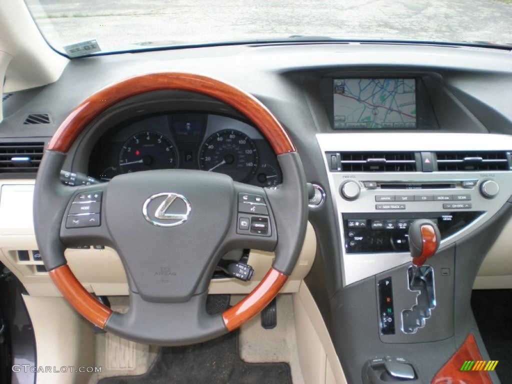 2010 RX 350 AWD - Truffle Brown Mica / Light Gray/Espresso Birds-Eye Maple photo #13