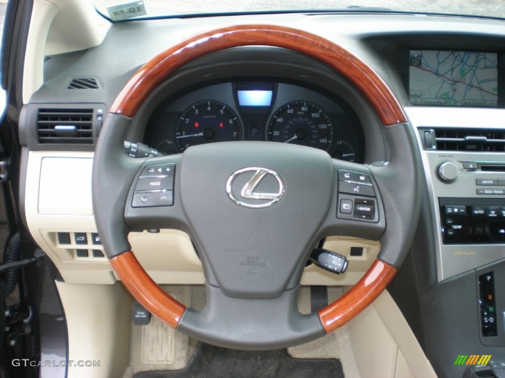 2010 RX 350 AWD - Truffle Brown Mica / Light Gray/Espresso Birds-Eye Maple photo #14