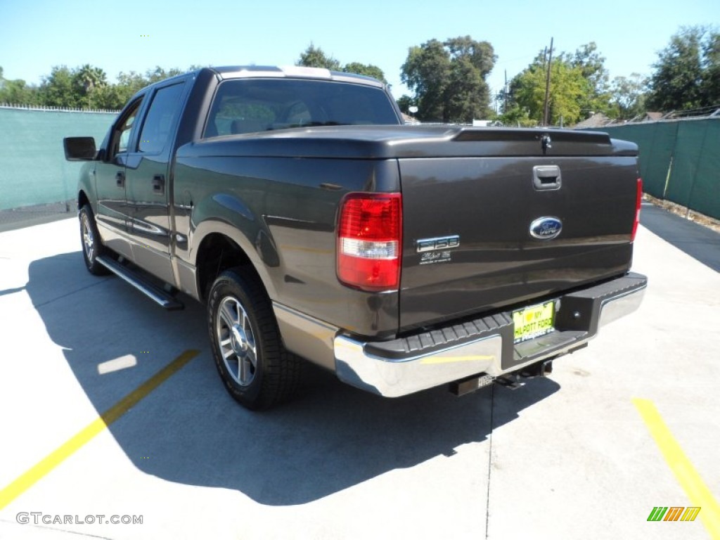 2006 F150 XLT SuperCrew - Dark Stone Metallic / Tan photo #6