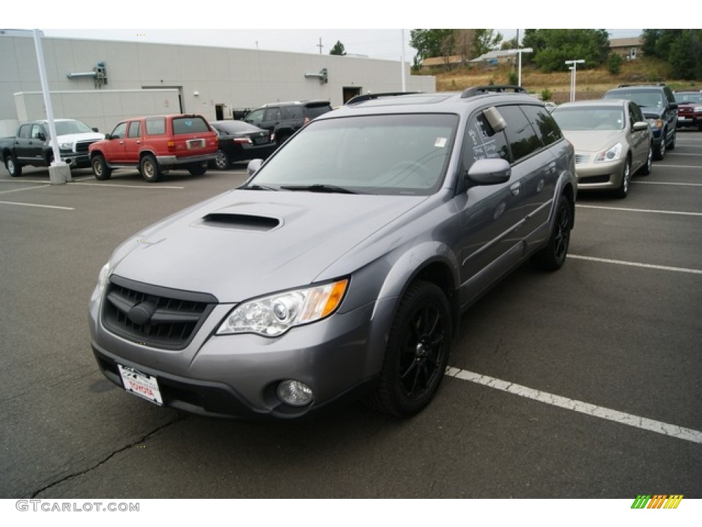 2009 Outback 2.5XT Limited Wagon - Quartz Silver Metallic / Off Black photo #4