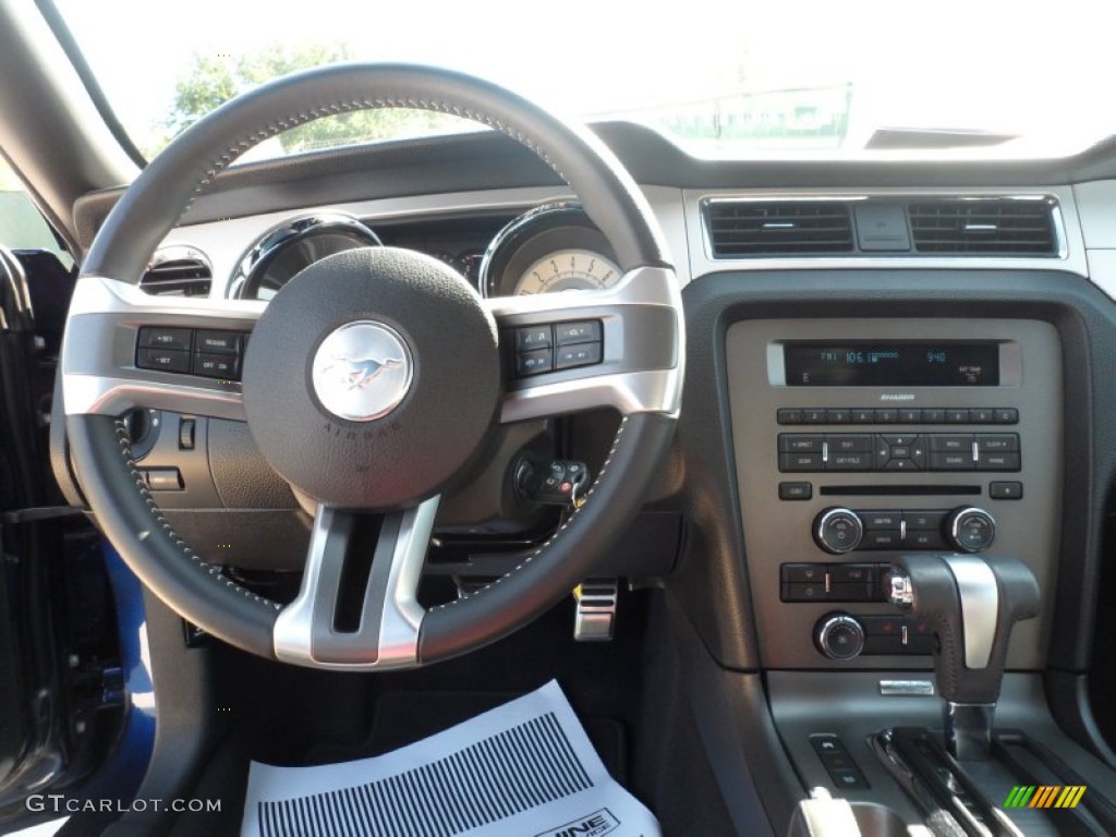 2010 Ford Mustang GT Premium Coupe Charcoal Black Dashboard Photo #53809189