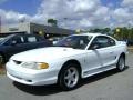 1998 Ultra White Ford Mustang V6 Coupe  photo #3