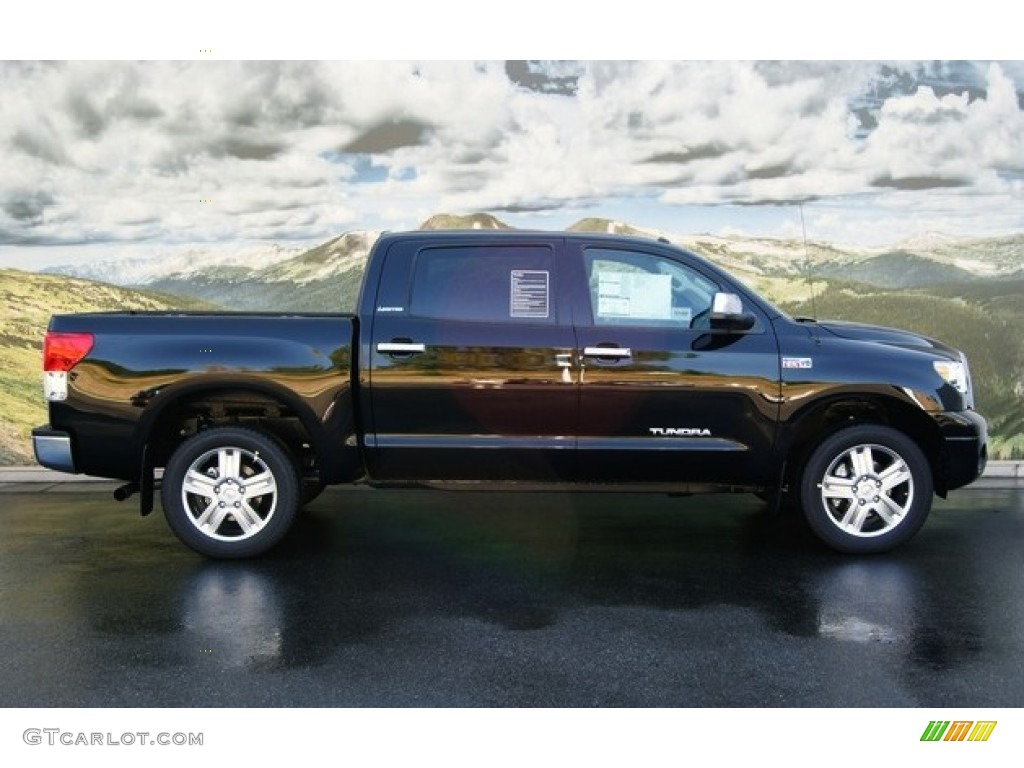 2011 Tundra Limited CrewMax 4x4 - Black / Graphite Gray photo #2