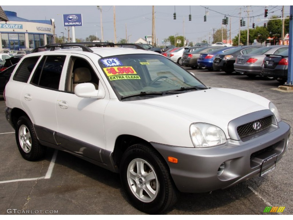 2004 Santa Fe  - Nordic White / Beige photo #3