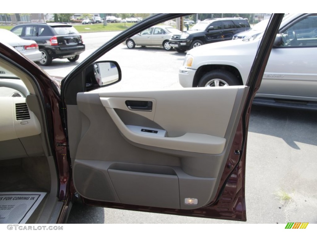 2005 Murano SL AWD - Merlot Metallic / Cafe Latte photo #20