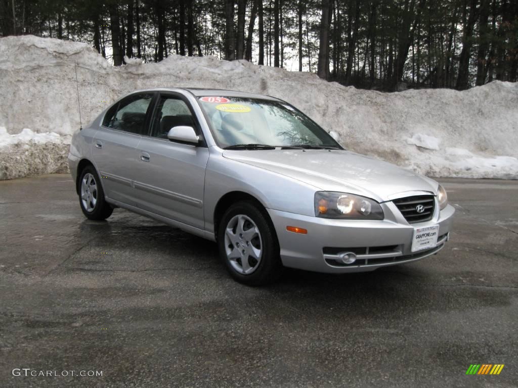 2005 Elantra GLS Sedan - Sterling Metallic / Gray photo #1