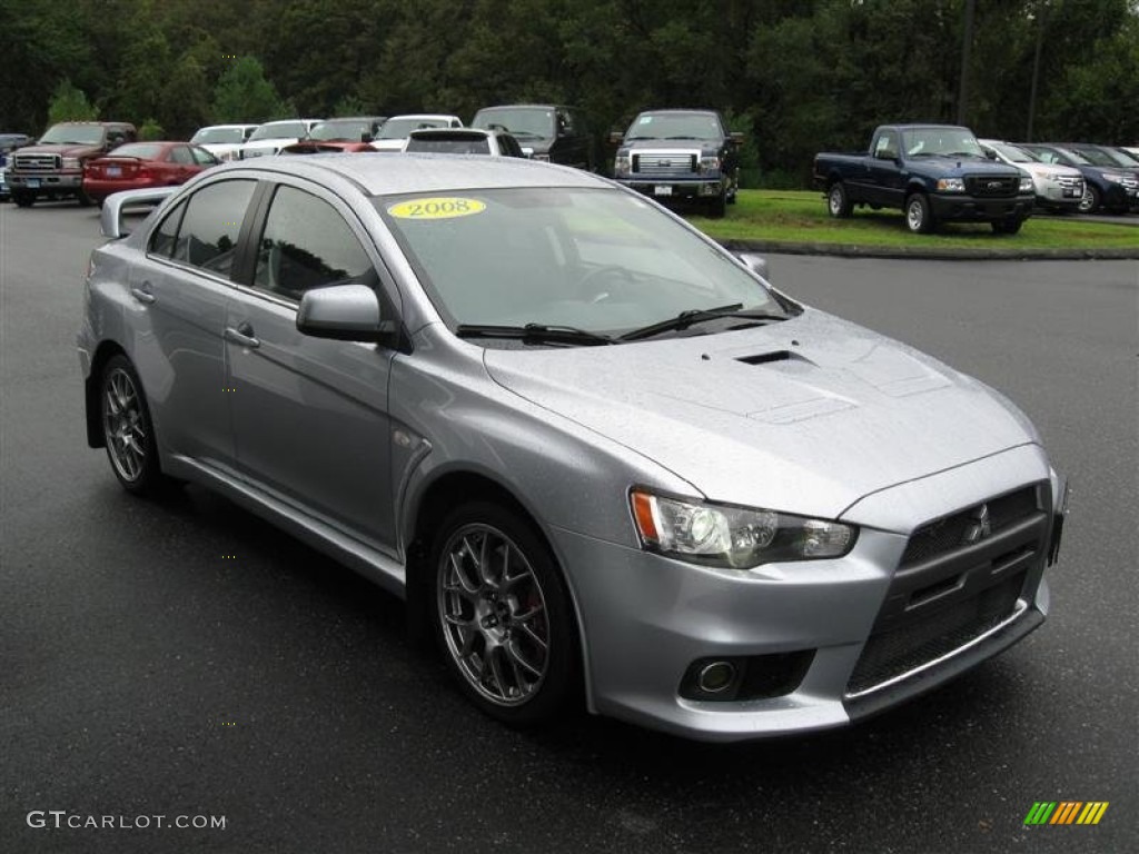 Apex Silver Metallic 2008 Mitsubishi Lancer Evolution MR Exterior Photo #53811910