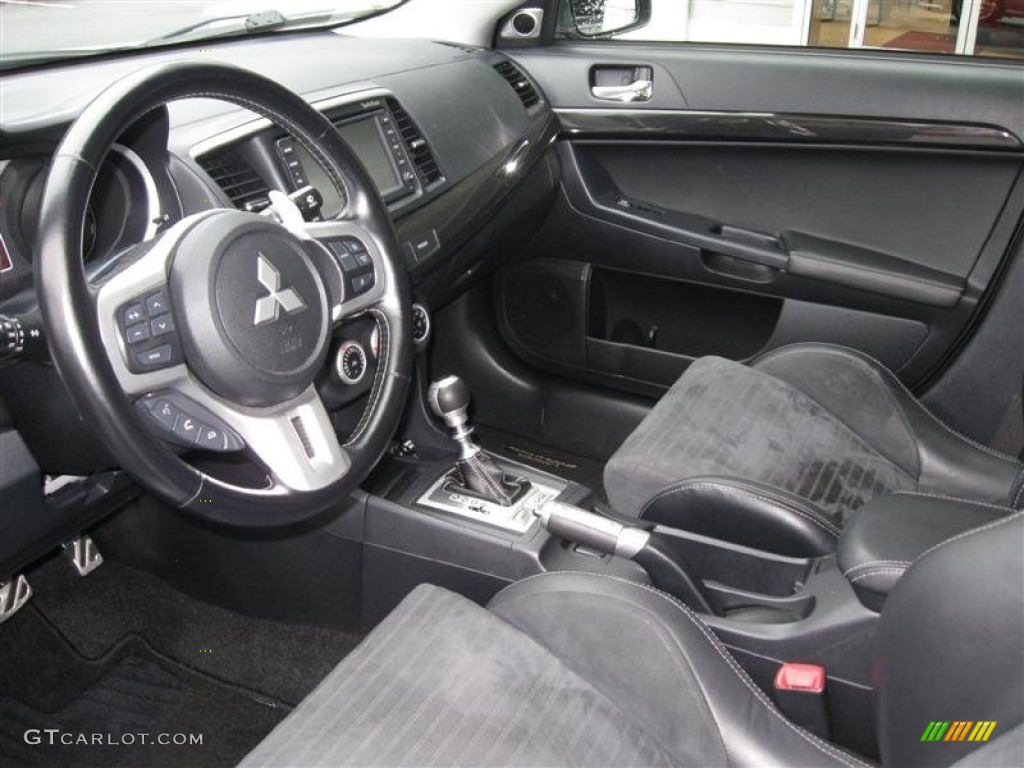 Black Interior 2008 Mitsubishi Lancer Evolution MR Photo #53811957