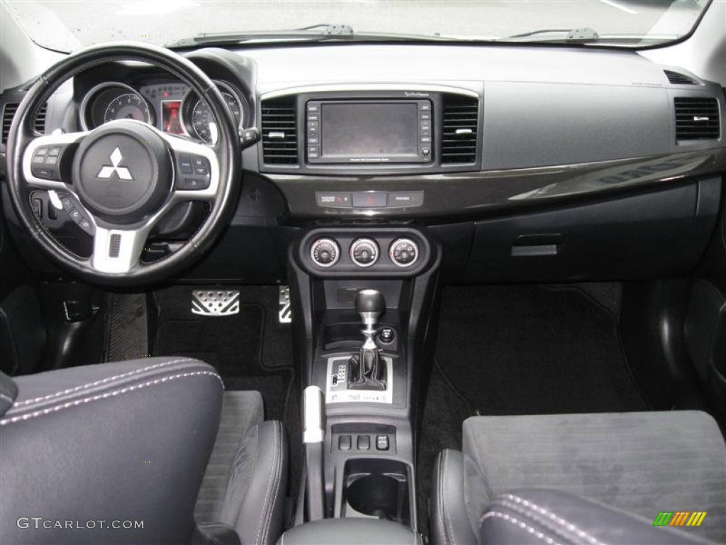 2008 Mitsubishi Lancer Evolution MR Black Dashboard Photo #53811967