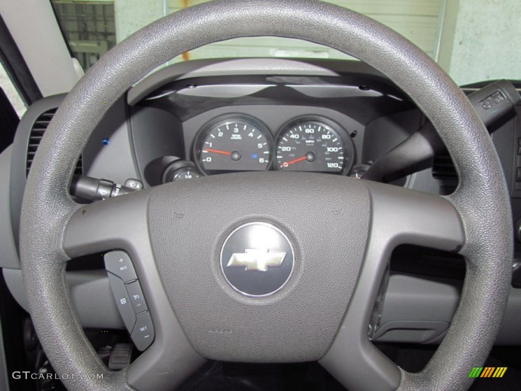 2008 Chevrolet Silverado 1500 LS Extended Cab Dark Titanium Steering Wheel Photo #53812420