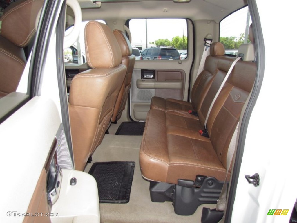 2008 F150 King Ranch SuperCrew - Oxford White / Tan/Castaño Leather photo #12